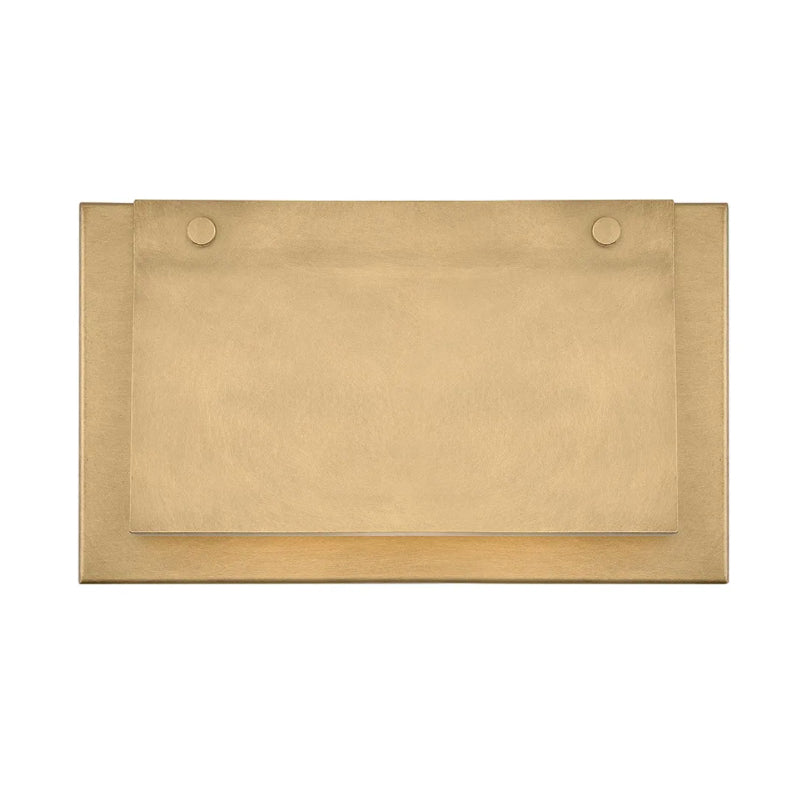 Hinkley 28996 Fold 1-lt 12" LED Outdoor Wall Mount Lantern -Heritage Brass