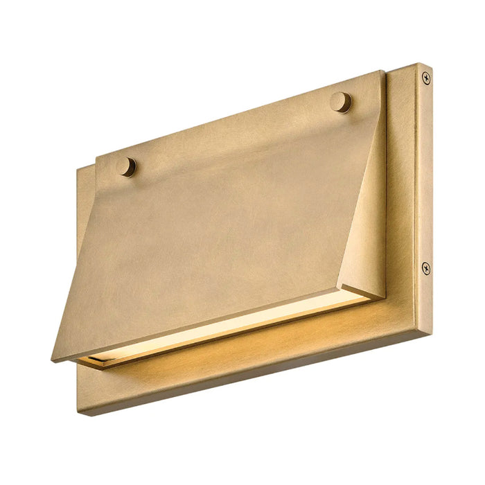 Hinkley 28996 Fold 1-lt 12" LED Outdoor Wall Mount Lantern -Heritage Brass
