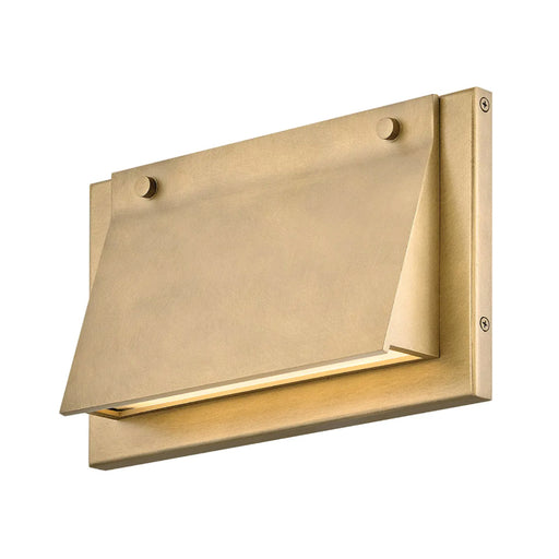Hinkley 28996 Fold 1-lt 12" LED Outdoor Wall Mount Lantern -Heritage Brass
