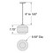 Access 29011 Clarity 1-lt 10" LED Pendant