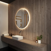 Paris Mirror Original 32" x 32" Round LED Backlit Mirror, 3CCT Selectable