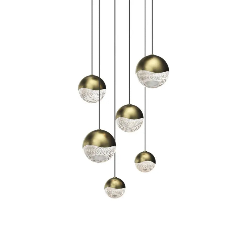 Sonneman 2915 Grapes 6-lt 12" LED Round Multipoint Pendant - Assorted