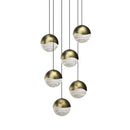 Sonneman 2915 Grapes 6-lt 12" LED Round Multipoint Pendant - Large