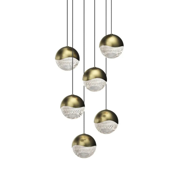 Sonneman 2915 Grapes 6-lt 12" LED Round Multipoint Pendant - Large