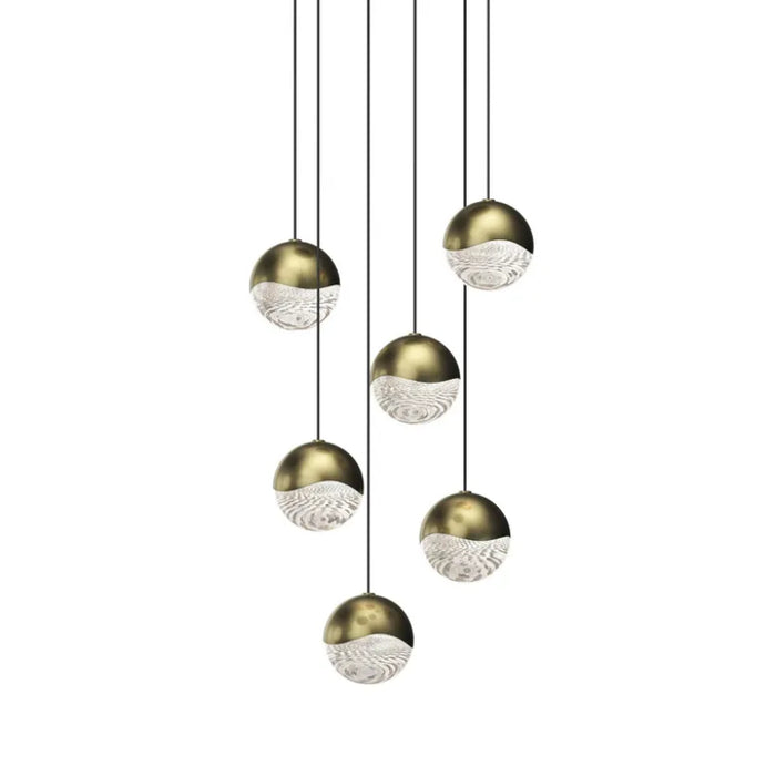 Sonneman 2915 Grapes 6-lt 11" LED Round Multipoint Pendant - Medium