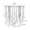 Sonneman 2918 Grapes 24-lt 26" LED Round Multipoint Pendant - Medium