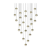 Sonneman 2918 Grapes 24-lt 26" LED Round Multipoint Pendant - Small Brass