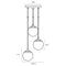 Sonneman 2962 Champagne Bubbles 3-lt 9" Round LED Chandelier
