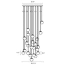 Sonneman 2966 Champagne Bubbles 24-lt 27" Round LED Chandelier