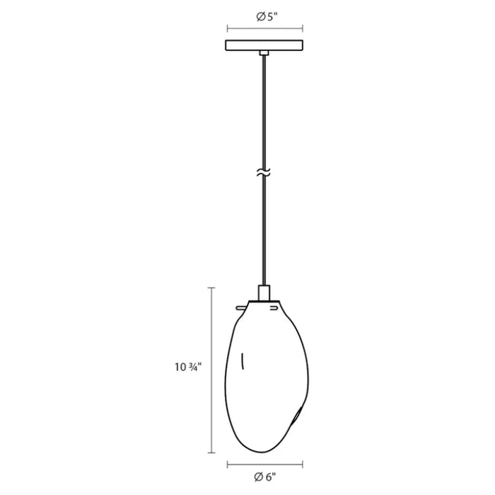 Sonneman 2970 Liquid 1-lt 6" LED Pendant