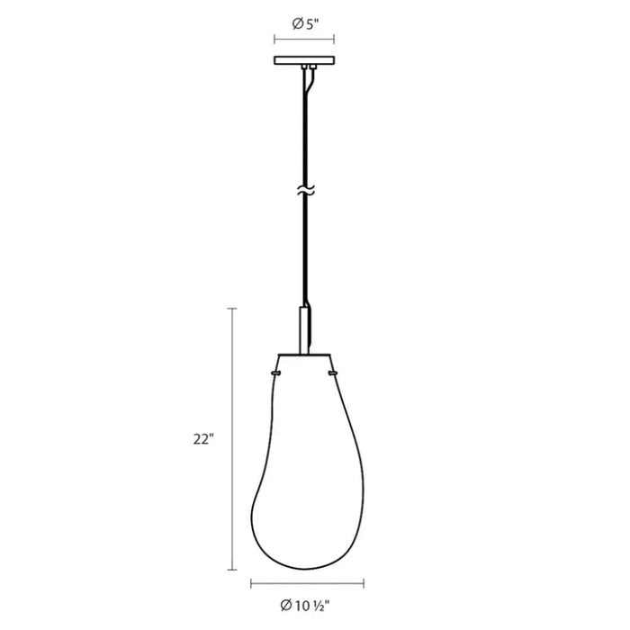 Sonneman 2980 Liquid Large 1-lt 11" LED Pendant