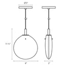 Sonneman 2990 Cantina 1-lt 9" LED Small Pendant
