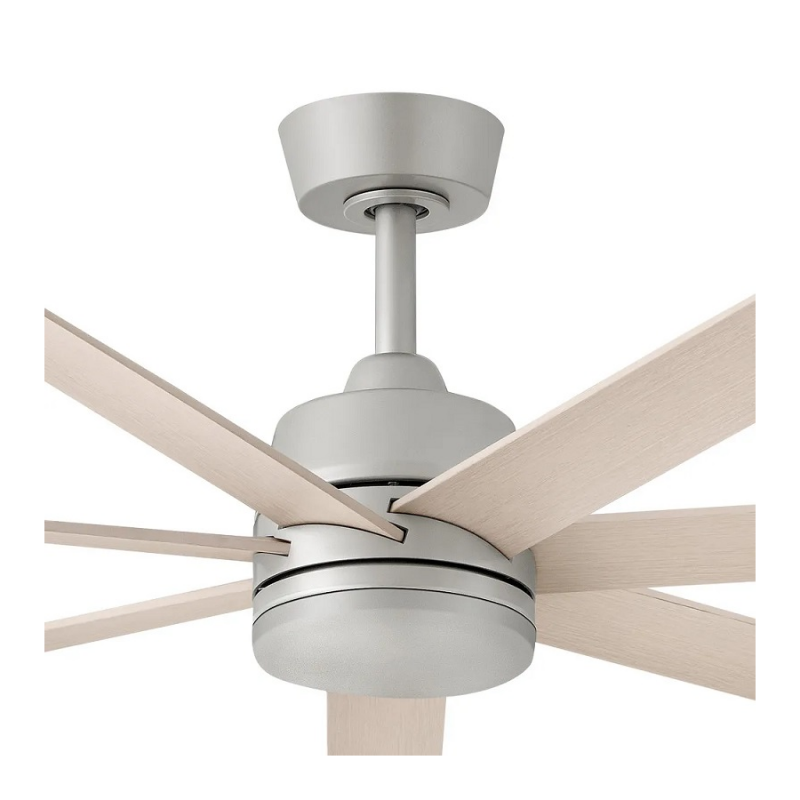 Hinkley 910656 Current 56" Smart Ceiling Fan with LED Light Kit - Brushed Nickel