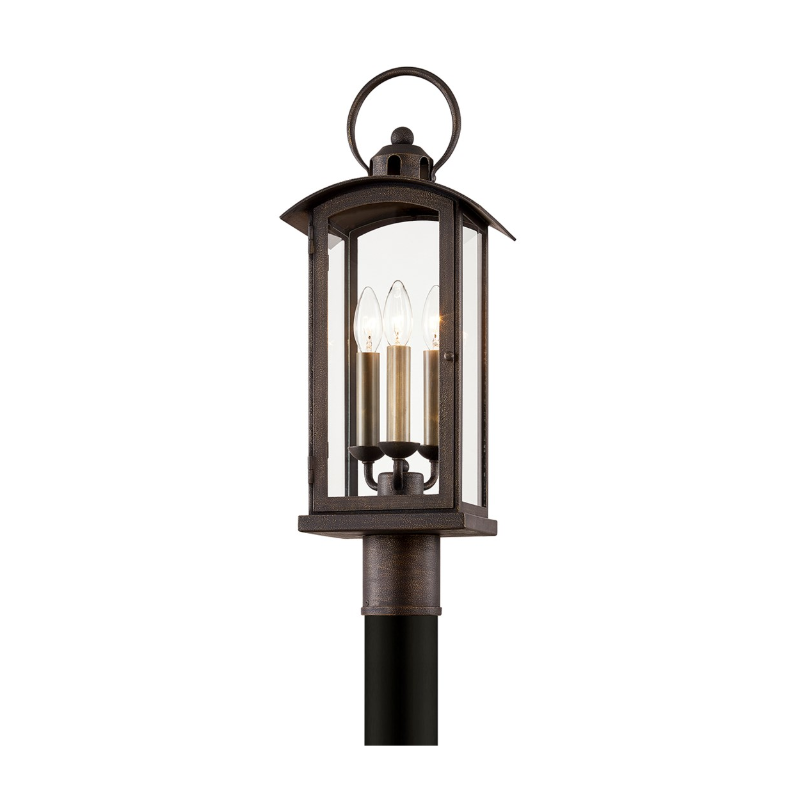 Troy P7445 Chaplin 3-lt 24" Tall Post Light
