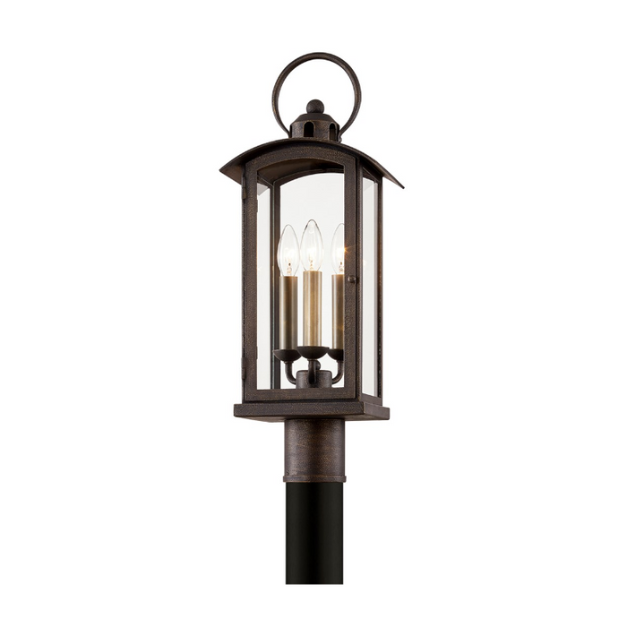 Troy P7445 Chaplin 3-lt 24" Tall Post Light