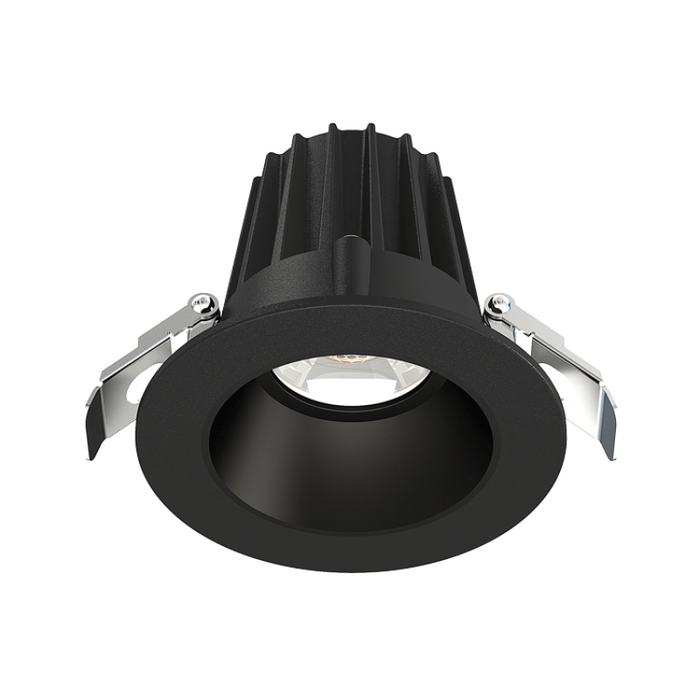 Lotus JXL-COB02-R09W 2" 9W LED Round Economy Recessed Downlight, 5CCT Selectable - Smooth Black/Black