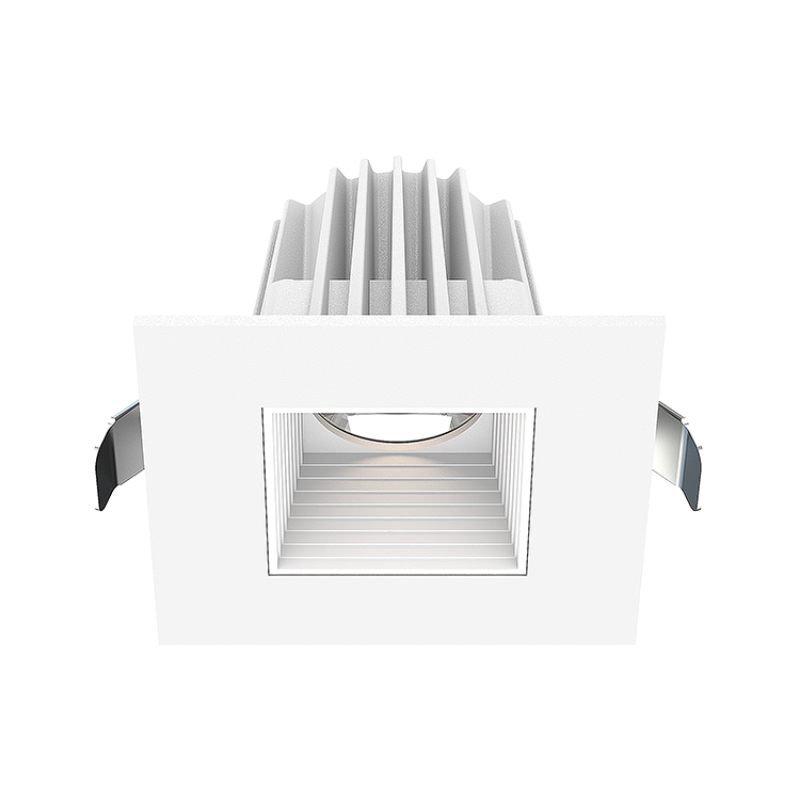 Lotus JXL-COB02-S09W 2" 9W LED Square Economy Recessed Downlight, 5CCT Selectable - Baffle White/Black
