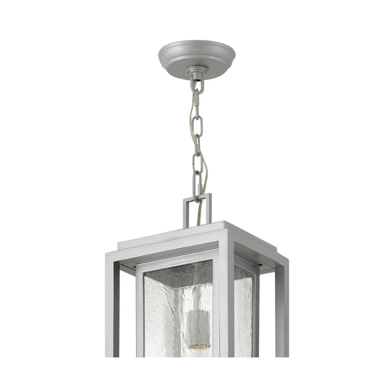 Hinkley 1006 Republic 1-lt 9" LED Hanging Lantern - Satin Nickel