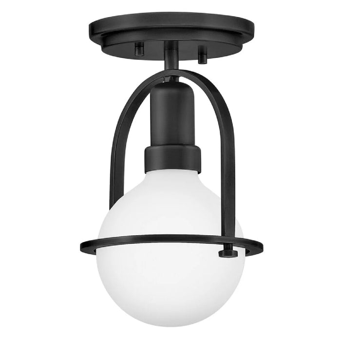 Hinkley 53771 Somerset 1-lt 6" LED Semi-Flush Mount - Black