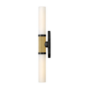 Hinkley 56882 Thayer 2-lt 25" Tall LED Wall Sconce - Lacquered Brass with Black accents