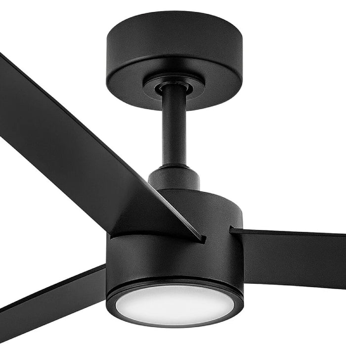 Hinkley 907452 Speck 52" Indoor/Outdoor Smart Ceiling Fan with LED Light Kit - Matte Black