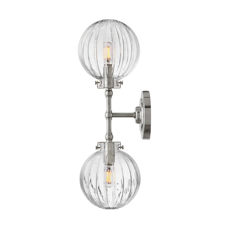Hinkley 57412 Helene 2-lt 20" Tall LED Wall Sconce - Polished Nickel