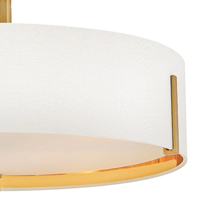 Hinkley 47573 Halle 4-lt 20" LED Semi-Flush Mount - Lacquered Brass