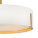 Hinkley 47573 Halle 4-lt 20" LED Semi-Flush Mount - Lacquered Brass