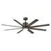 Hinkley 907166 Vantage 66" Indoor/Outdoor Smart Ceiling Fan with LED Light Kit - Metallic Matte Bronze