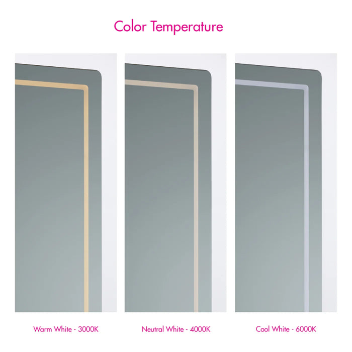 Oxygen 3-0401 Compact 24 x 36 LED Mirror, CCT Selectable