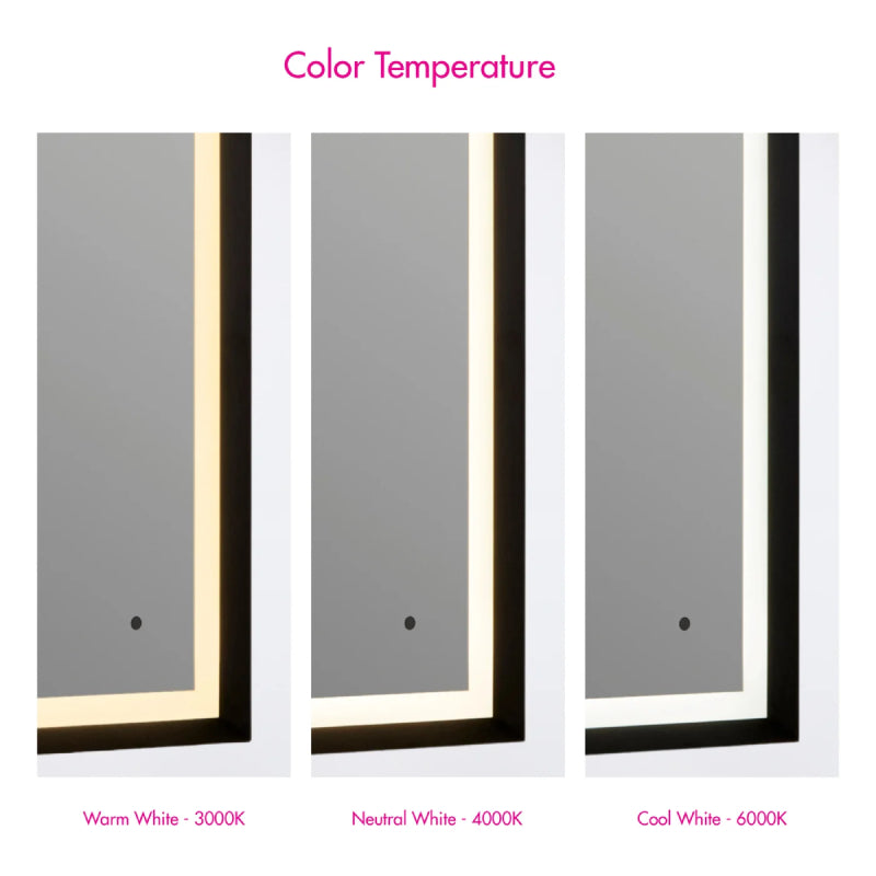 Oxygen 3-0804 Dusk 48 x 36 LED Mirror, CCT Selectable