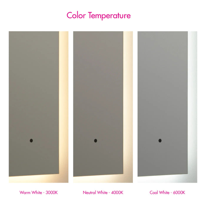 Oxygen 3-1101 Galaxy 36 x 24 LED Mirror, CCT Selectable