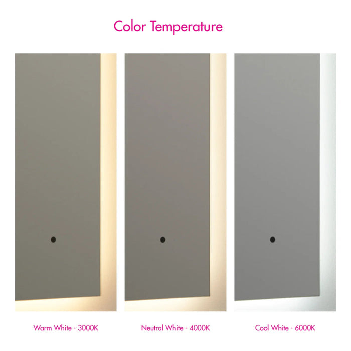 Oxygen 3-1103 Galaxy 48 x 36 LED Mirror, CCT Selectable