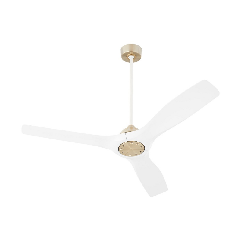 Oxygen 3-118 Avalon 52" Ceiling Fan - Aged Brass/White