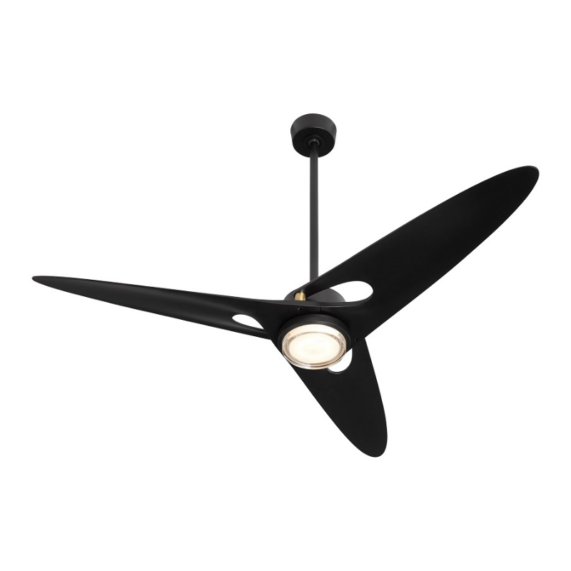 Oxygen 3-132 Apogee 60" Ceiling Fan with LED Light Kit - Black
