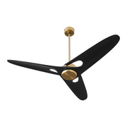 Oxygen 3-132 Apogee 60" Ceiling Fan with LED Light Kit - Aged Brass