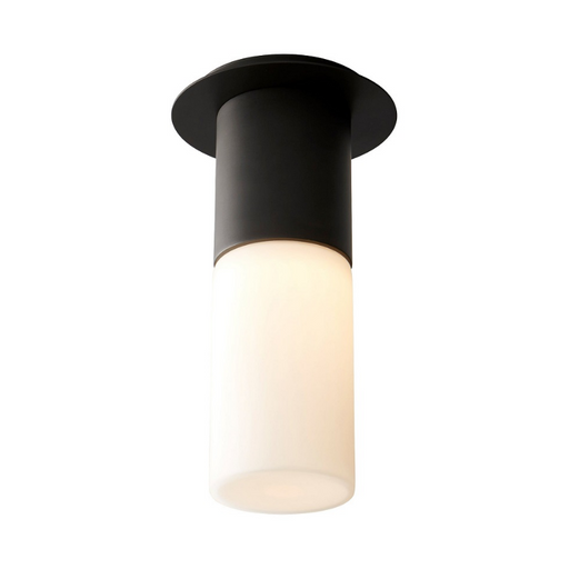Oxygen 3-309 Pilar 1-lt 4" LED Ceiling Mount - Black/Glass