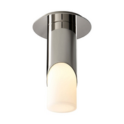 Oxygen 3-353 Ellipse 1-lt 3" LED Ceiling Mount - Polished Nickel/Glass