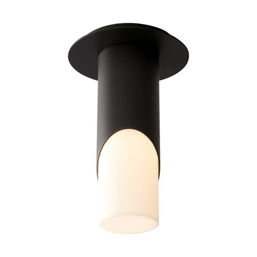 Oxygen 3-353 Ellipse 1-lt 3" LED Ceiling Mount - Black/Acrylic