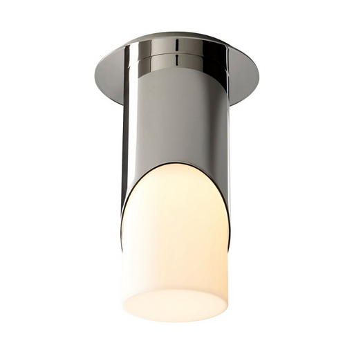 Oxygen 3-354 Ellipse 1-lt 4" LED Ceiling Mount - Polished Nickel/Acrylic