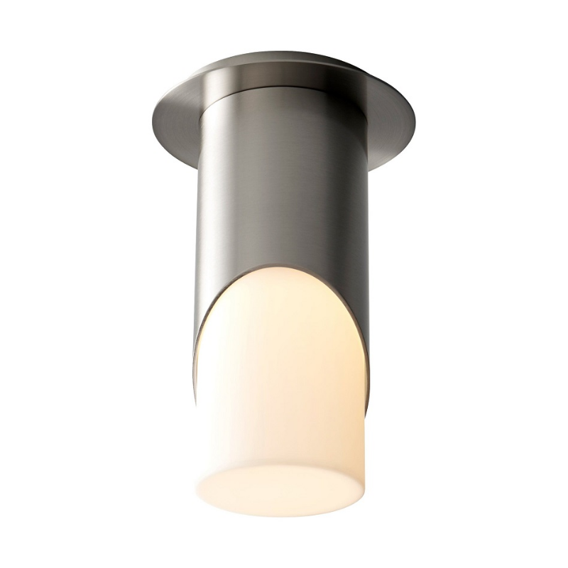 Oxygen 3-354 Ellipse 1-lt 4" LED Ceiling Mount - Satin Nickel/Acrylic