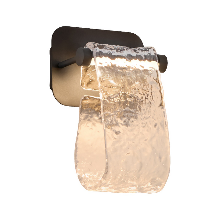 Oxygen 3-502 Veer 1-lt 12" Tall LED Wall Light, CCT Selectable - Black
