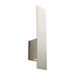 Oxygen 3-504 Reflex 2-lt 20" Tall LED Wall Sconce - Satin Nickel