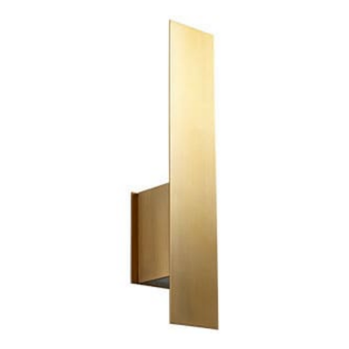 Oxygen 3-504 Reflex 2-lt 20" Tall LED Wall Sconce - Aged Brass