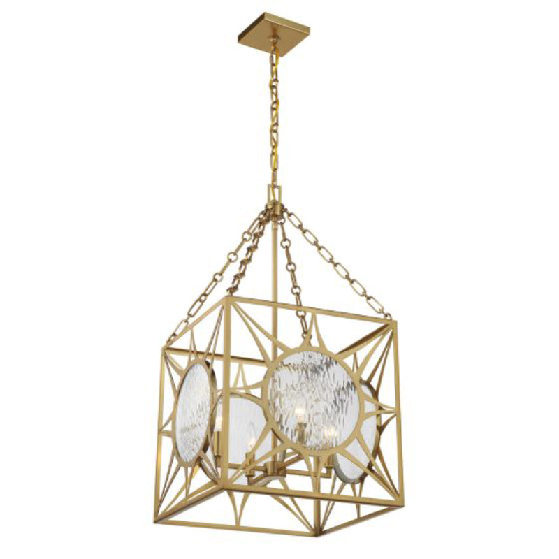 Savoy House 3-5063-4 Balfour 4-lt 17" Pendant - Warm Brass
