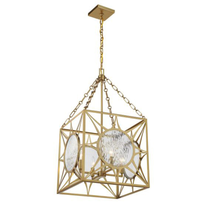 Savoy House 3-5063-4 Balfour 4-lt 17" Pendant - Warm Brass