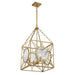 Savoy House 3-5063-4 Balfour 4-lt 17" Pendant - Warm Brass