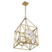 Savoy House 3-5063-4 Balfour 4-lt 17" Pendant - Warm Brass