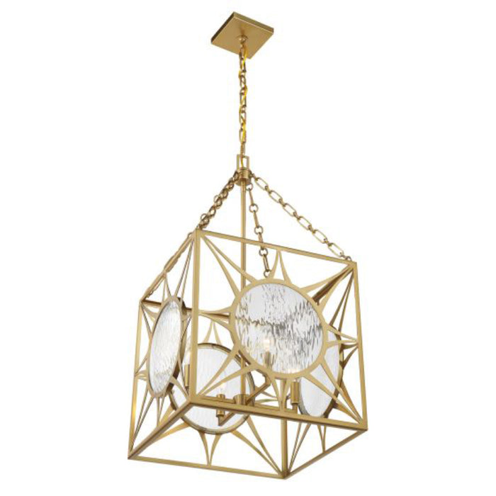 Savoy House 3-5063-4 Balfour 4-lt 17" Pendant - Warm Brass