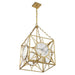 Savoy House 3-5063-4 Balfour 4-lt 17" Pendant - Warm Brass